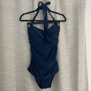 Navy Blue Women’s One Piece Swimsuit